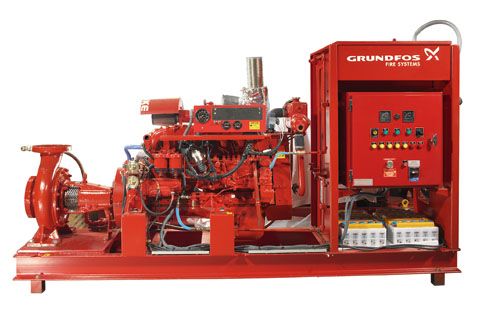 Grundfos fire systems end-suction pump