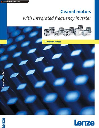 GEARED MOTORS WITH INTEGRATED 8200 MOTEC FREQUENCY INVERTER